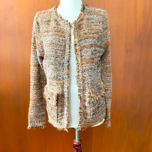 Sioni Sweaters | Nwt Sioni Sweater with Fringe | Color: Brown | Size: S | Lola_Pup's Closet